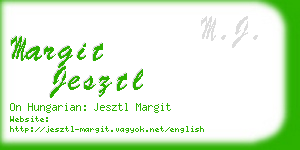 margit jesztl business card